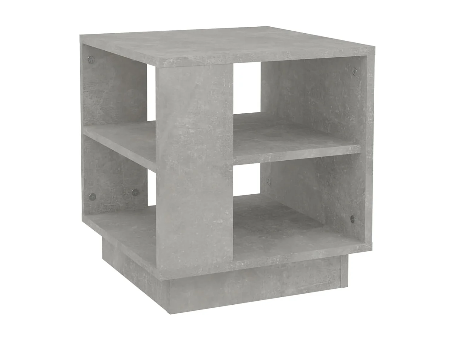 Table basse gris béton 40x40x43 cm bois d'ingénierie