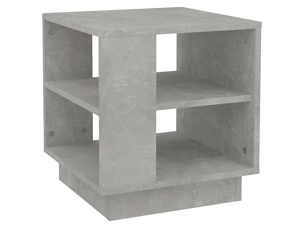 Salontafel 40x40x43 cm bewerkt hout betongrijs