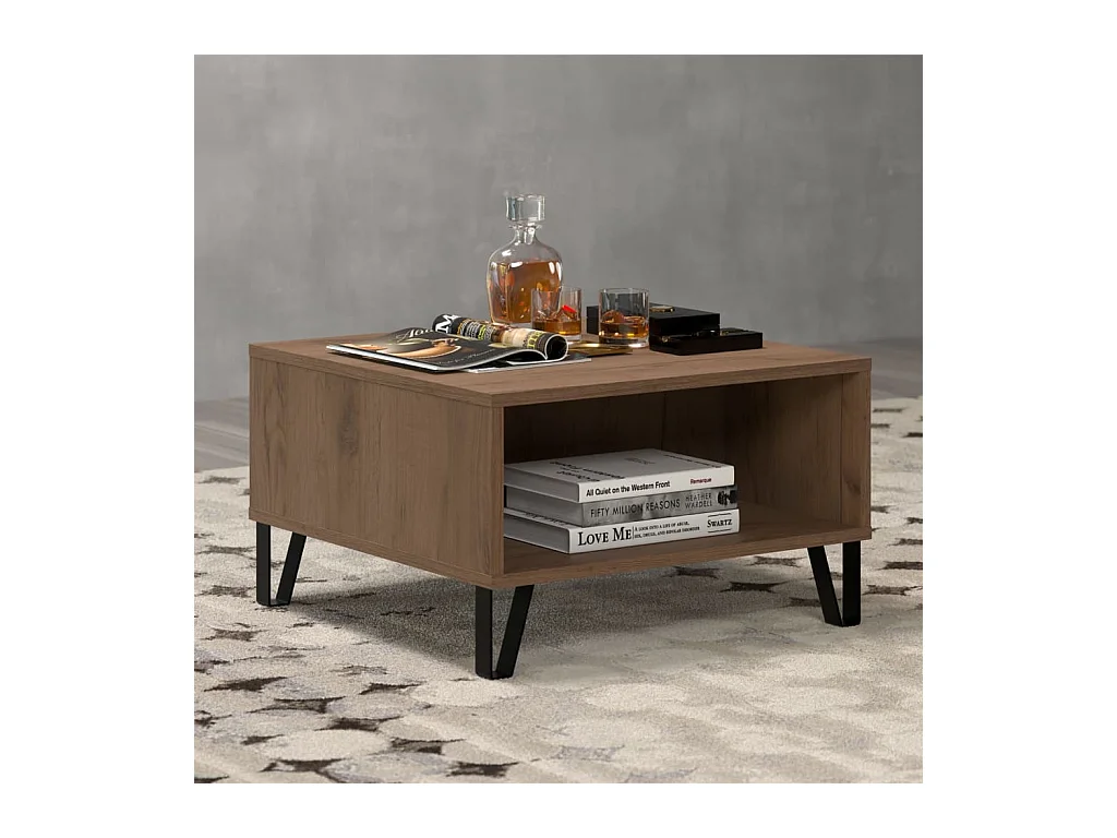 Table basse Montez Chêne doré artisanal