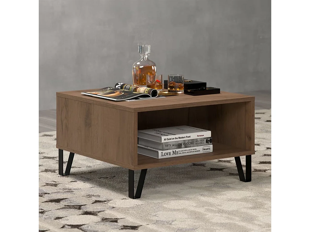 Salontafel Montez artisan goud eikenkleurig