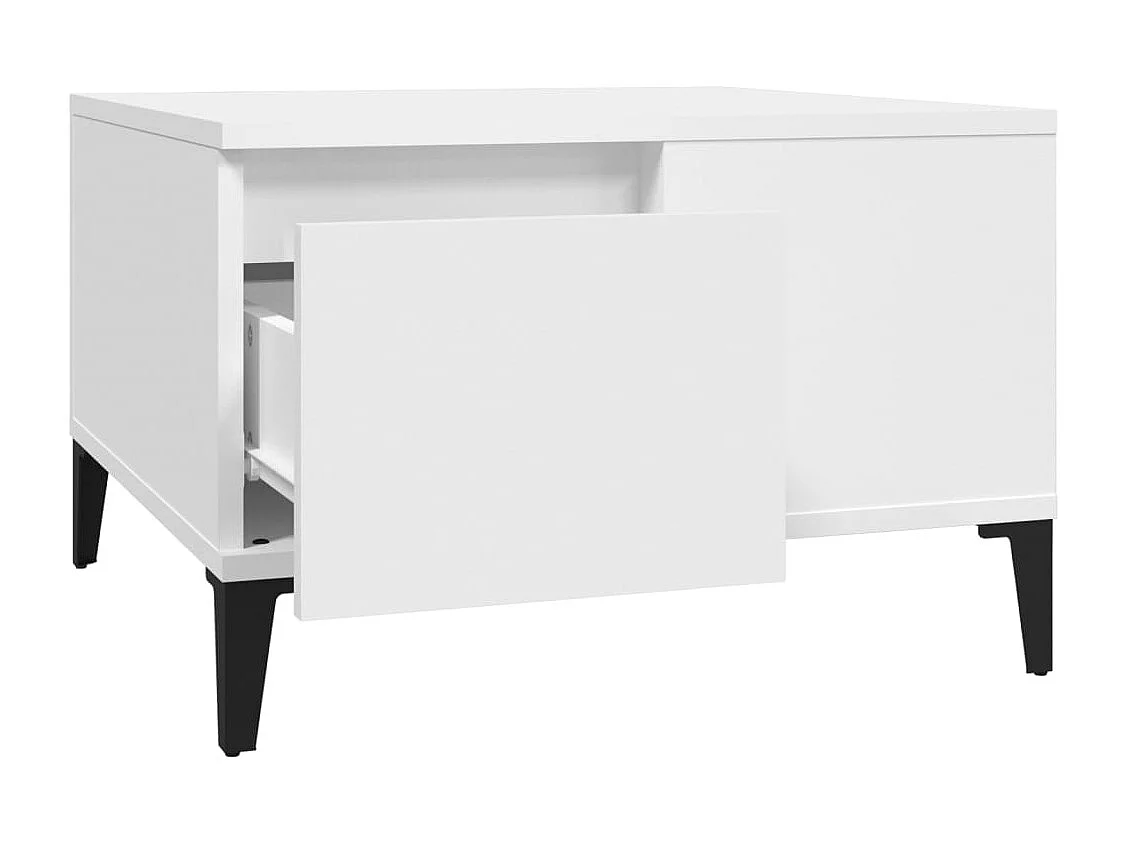 Mesa de centro 55x55x36,5 cm derivados de madeira branco