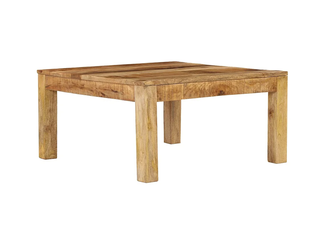 Table basse 80x80x40 cm Bois de manguier massif