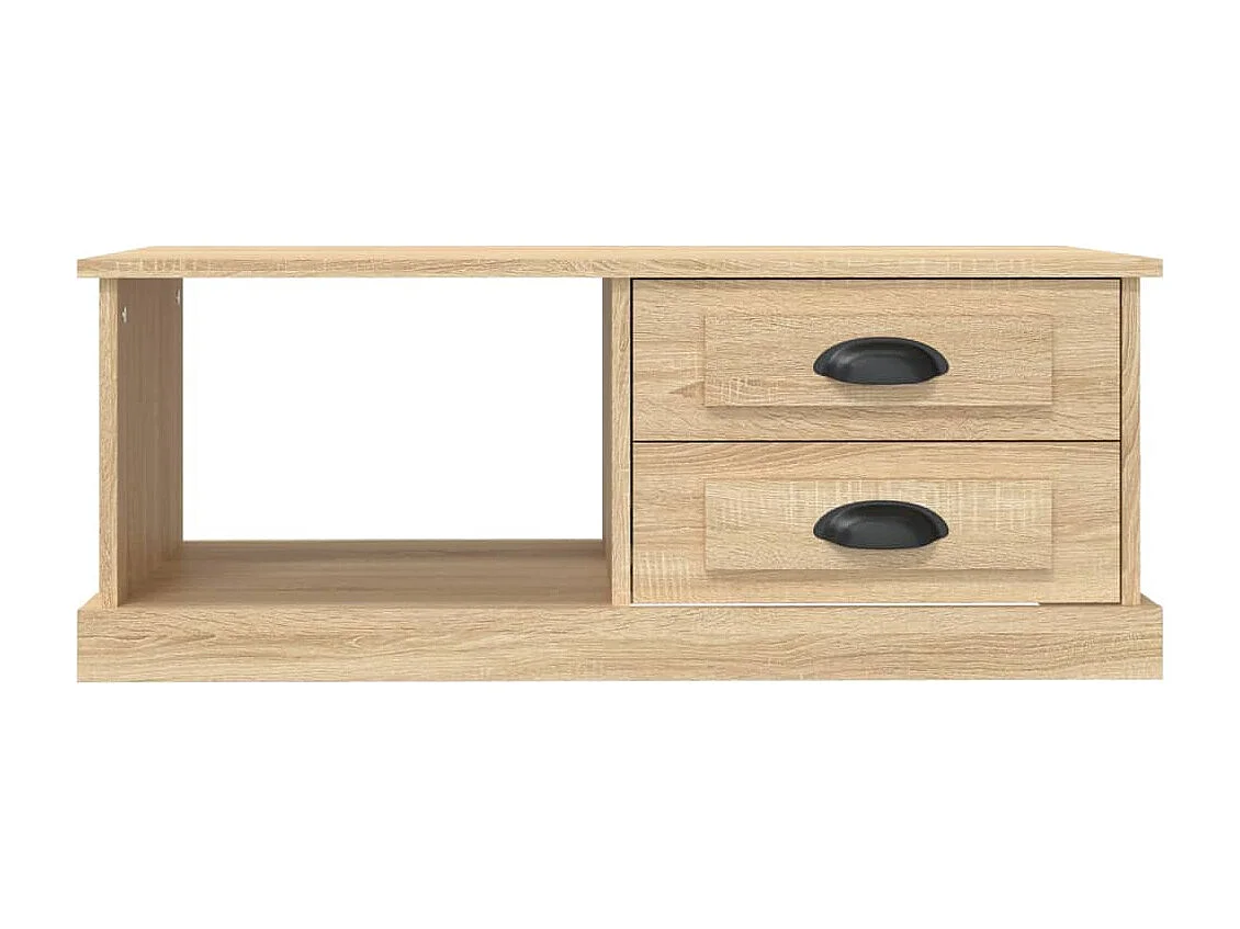 Salontafel 90x50x35 cm bewerkt hout sonoma eikenkleurig