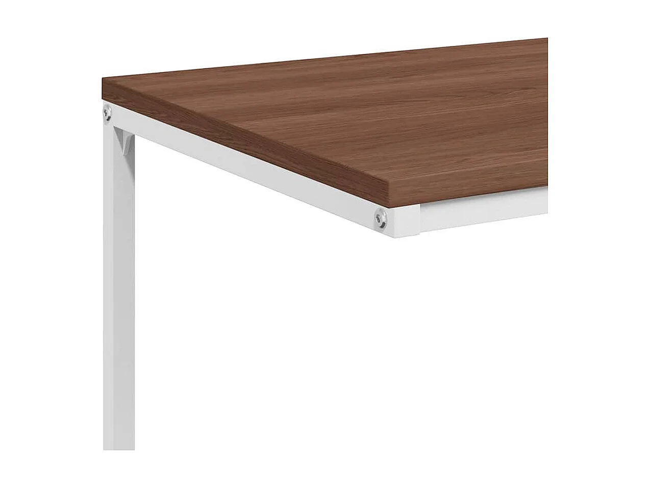 Bijzettafel 55x35x66 cm bewerkt hout wit