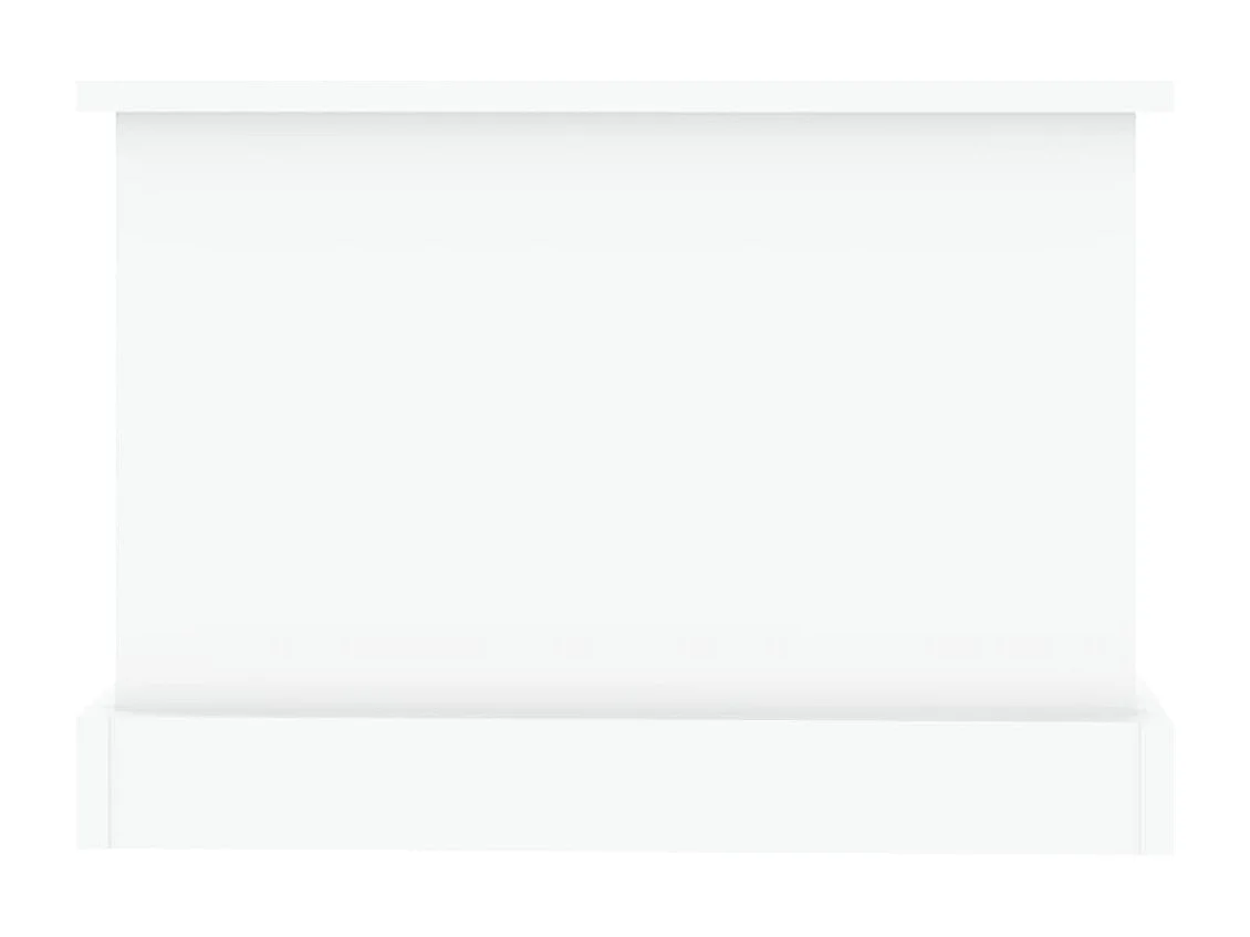 Table basse blanc 90x50x35 cm bois d'ingénierie