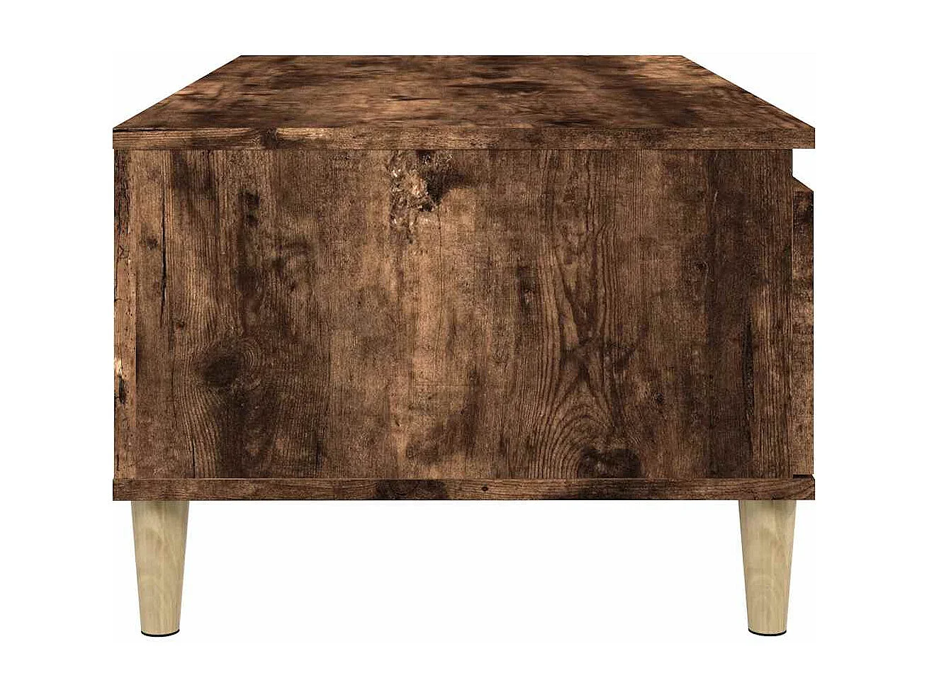 Salontafel 90x50x36,5 cm bewerkt hout gerookt eikenkleurig