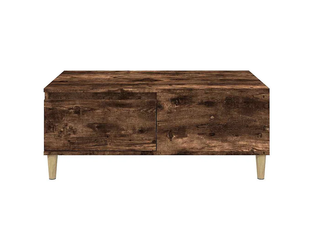 Table basse Chêne fumé 90x50x36,5 cm Bois d'ingénierie