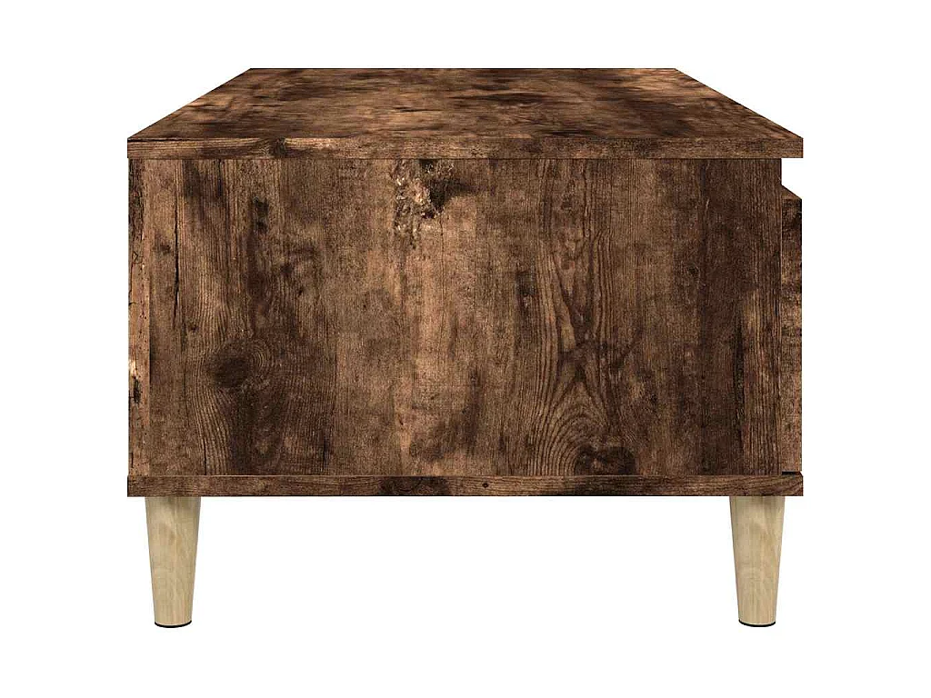 Table basse Chêne fumé 90x50x36,5 cm Bois d'ingénierie