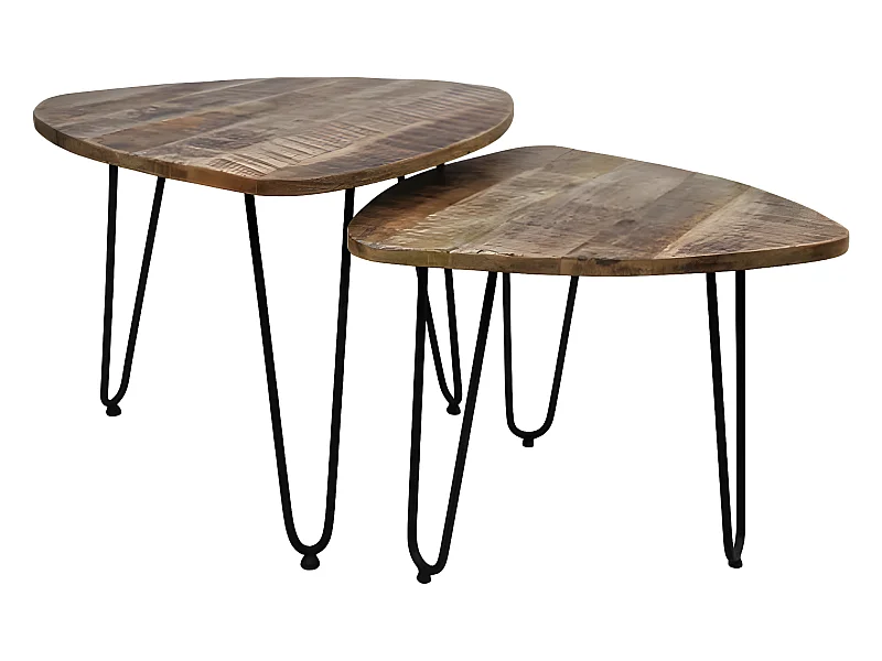 Ensemble de tables basses 2 pcs Dexter