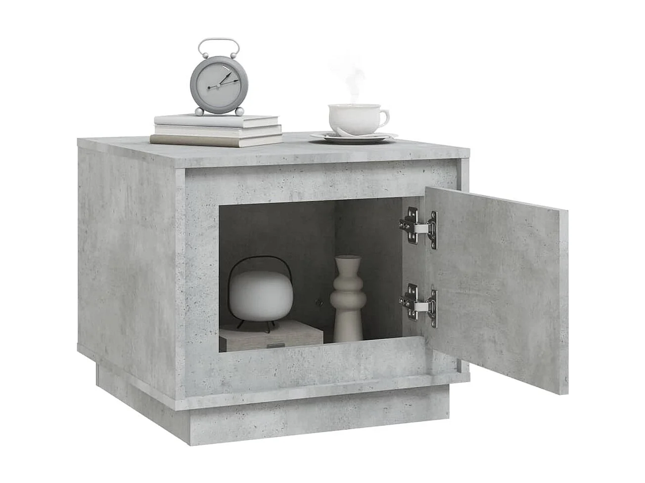 Table basse gris béton 51x50x44 cm bois d'ingénierie