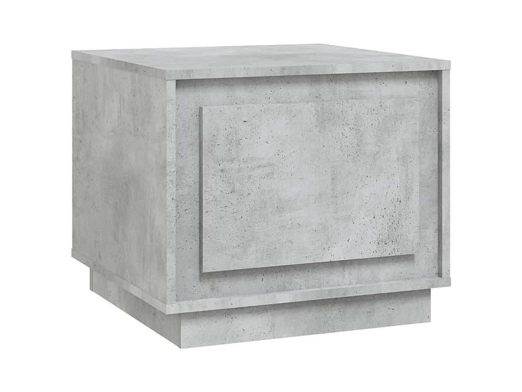 Table basse gris béton 51x50x44 cm bois d'ingénierie