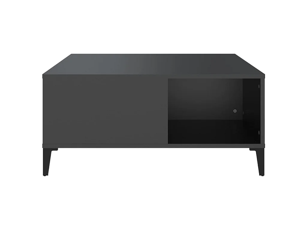 Couchtisch Schwarz 80x80x36,5 cm Holzwerkstoff