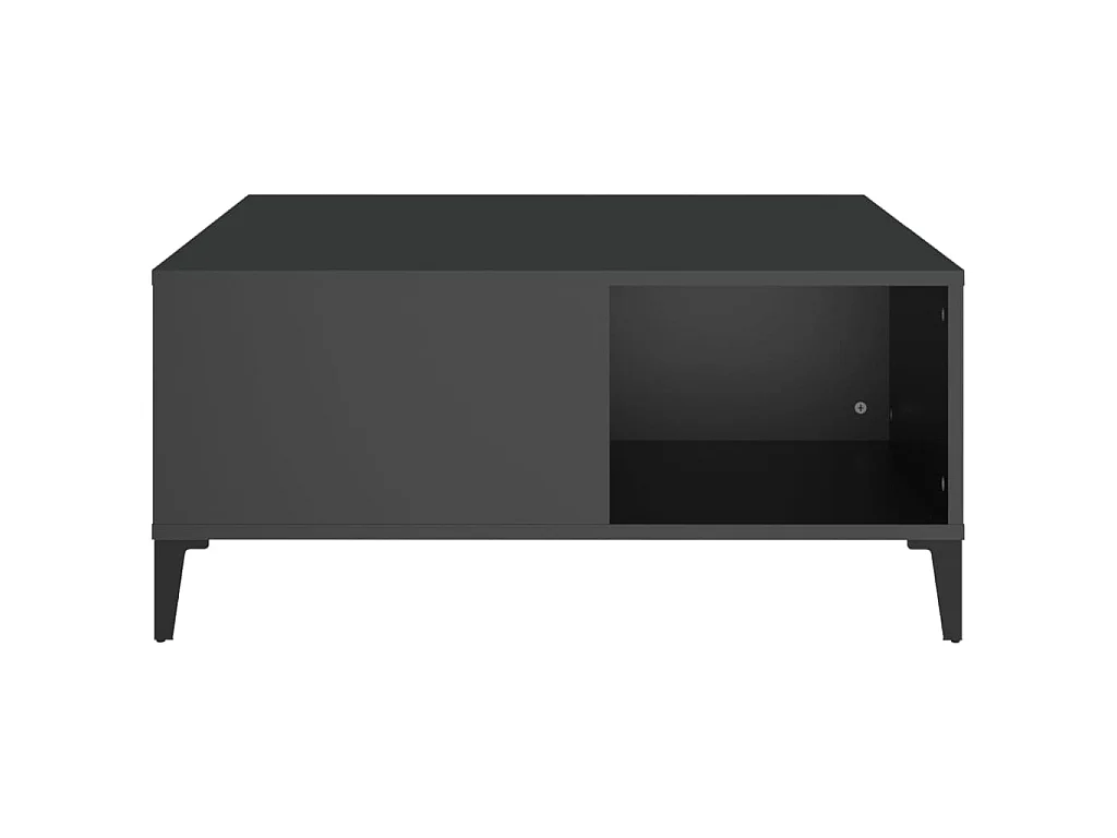 Couchtisch Schwarz 80x80x36,5 cm Holzwerkstoff