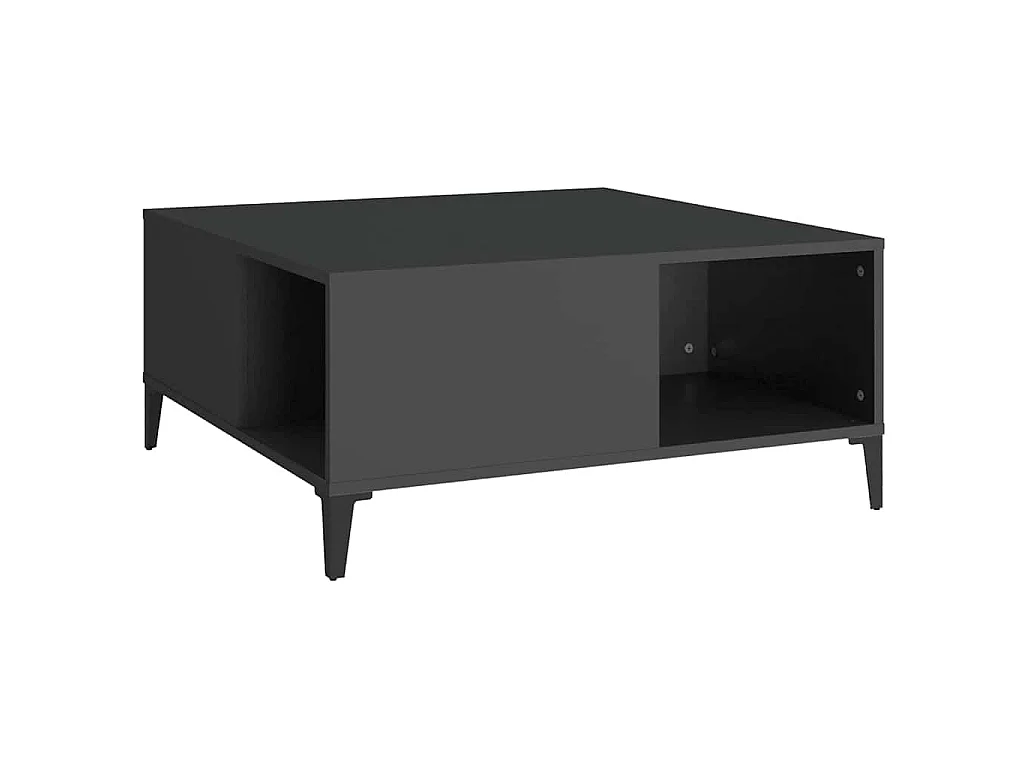 Mesa de centro 80x80x36,5 cm derivados de madeira preto