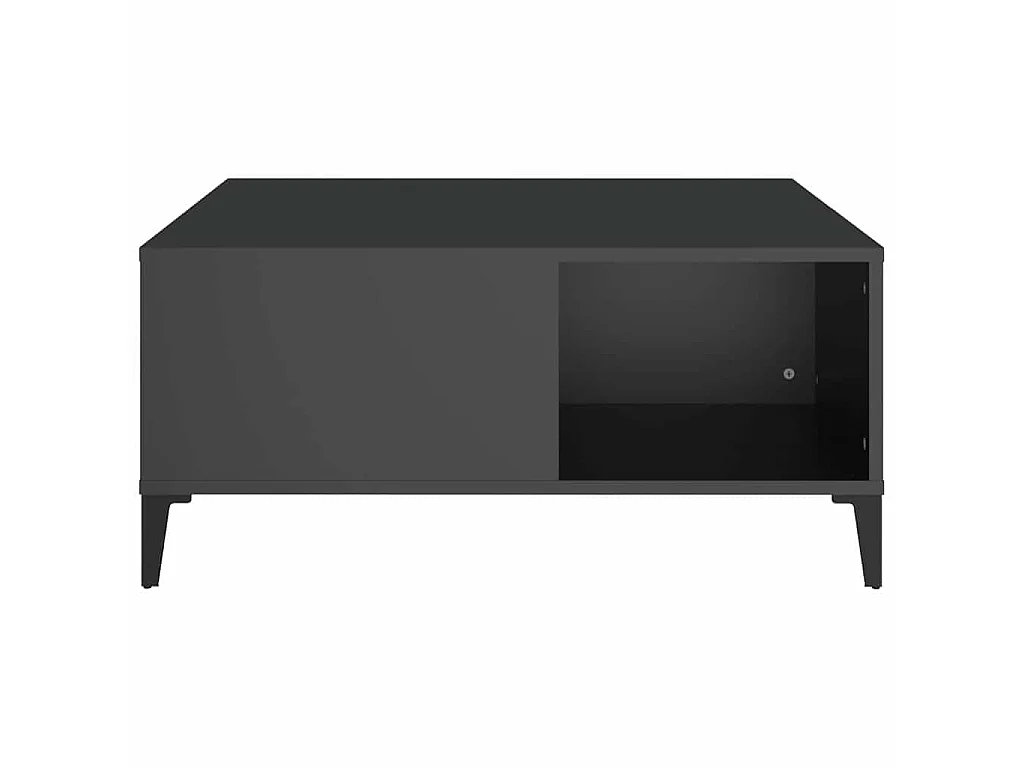 Mesa de centro 80x80x36,5 cm derivados de madeira preto
