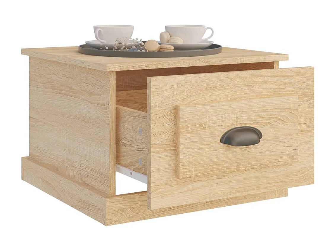 Mesa de centro 50x50x35 cm derivados de madeira carvalho sonoma