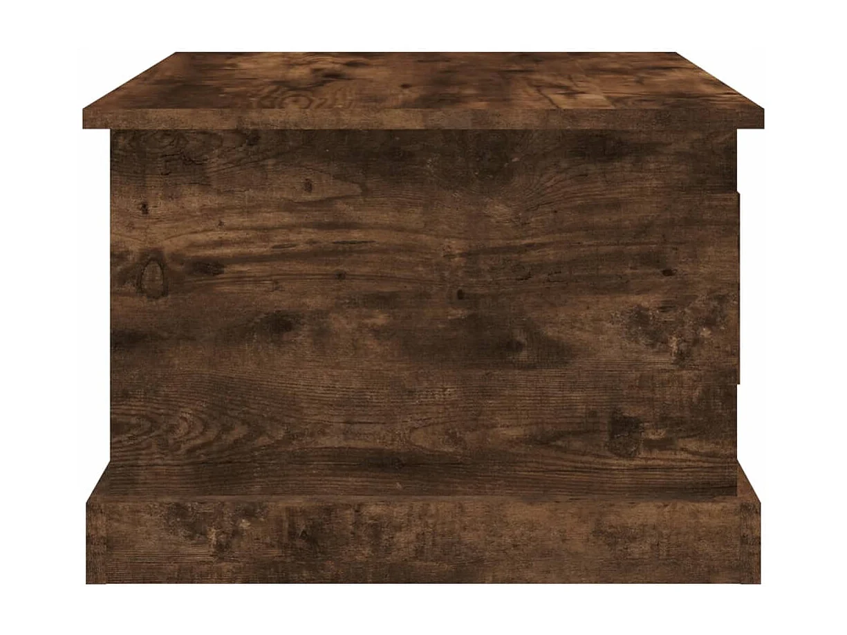 Table basse Chêne fumé 50x50x35 cm Bois d'ingénierie