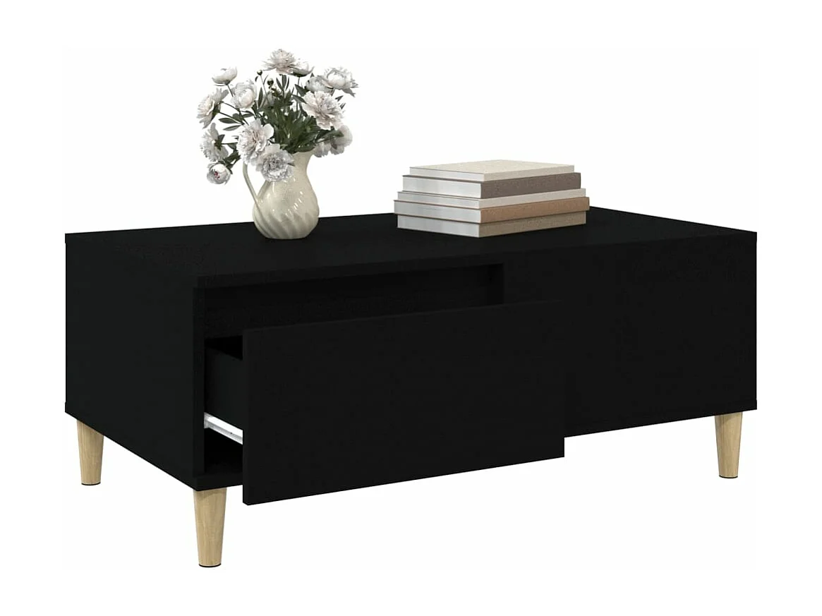 Couchtisch Schwarz 90x50x36,5 cm Holzwerkstoff