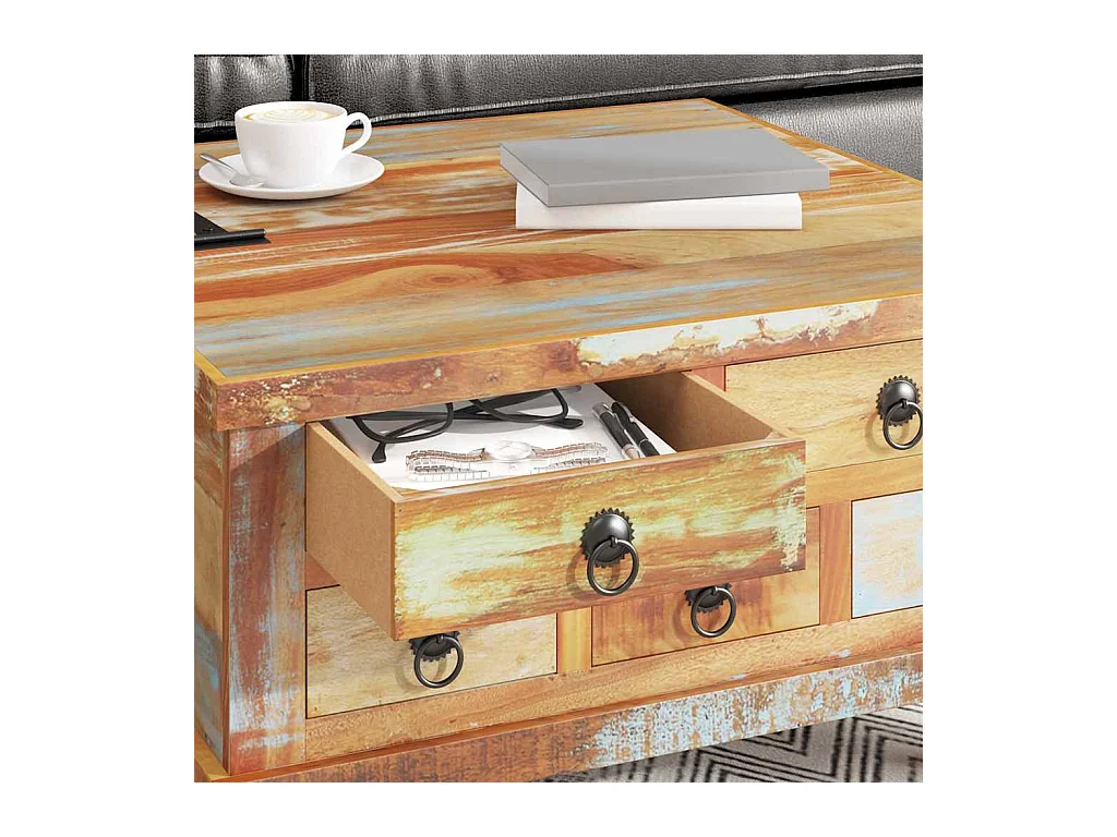 Table basse Bois de récupération 70 x 70 x 38 cm