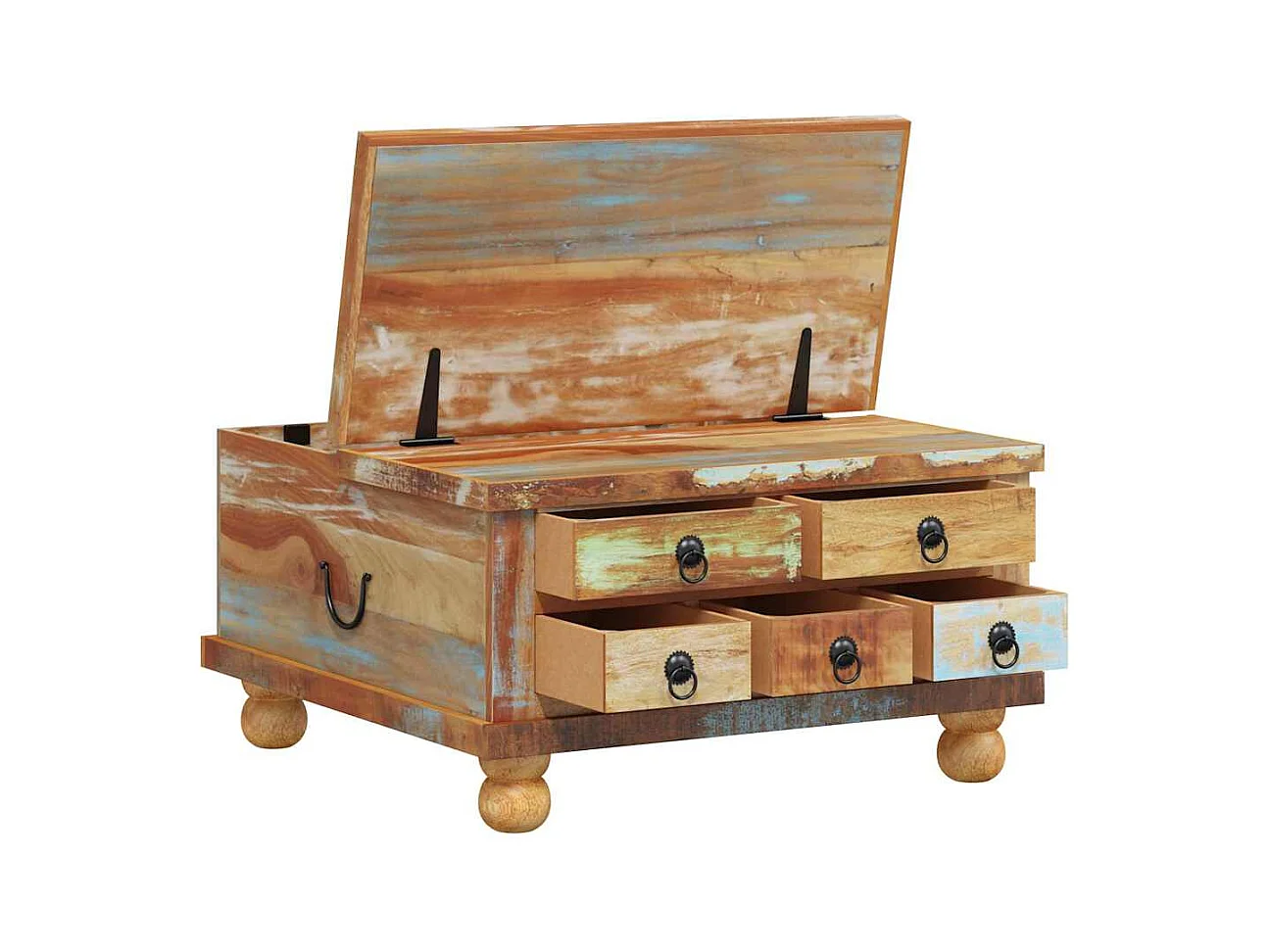 Table basse Bois de récupération 70 x 70 x 38 cm