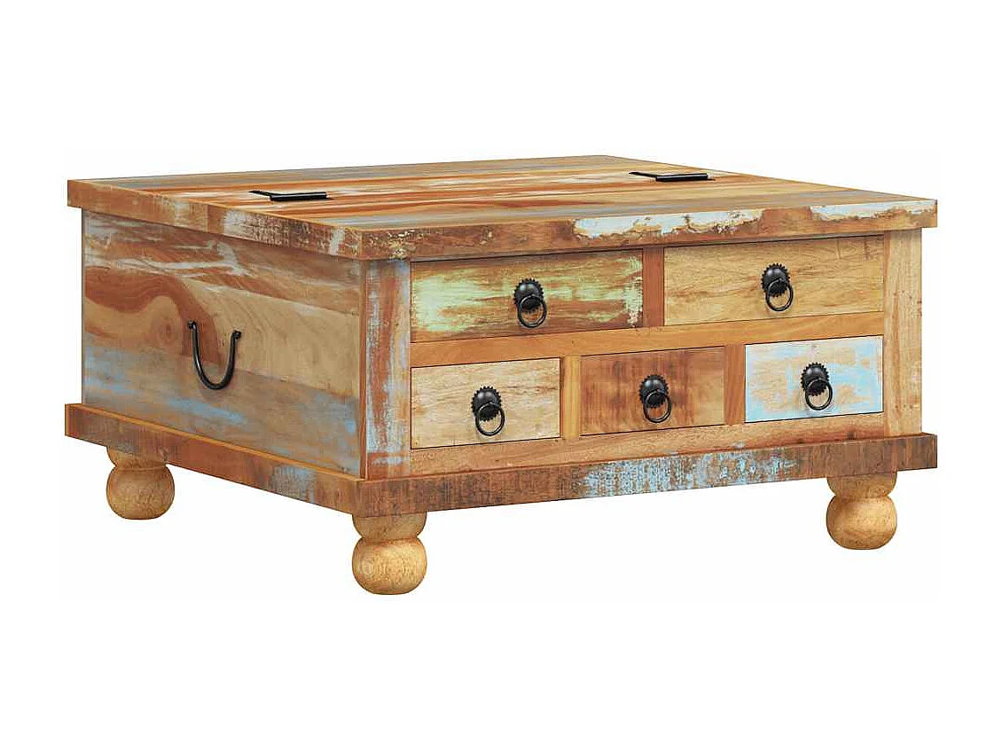 Table basse Bois de récupération 70 x 70 x 38 cm