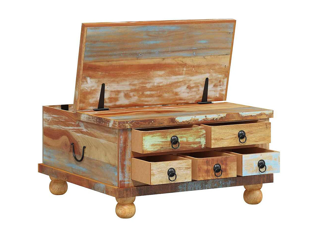 Table basse Bois de récupération 70 x 70 x 38 cm