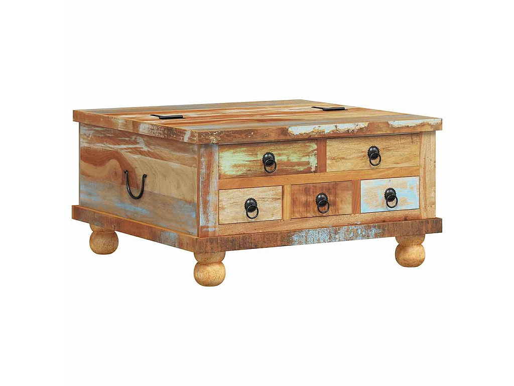 Table basse Bois de récupération 70 x 70 x 38 cm