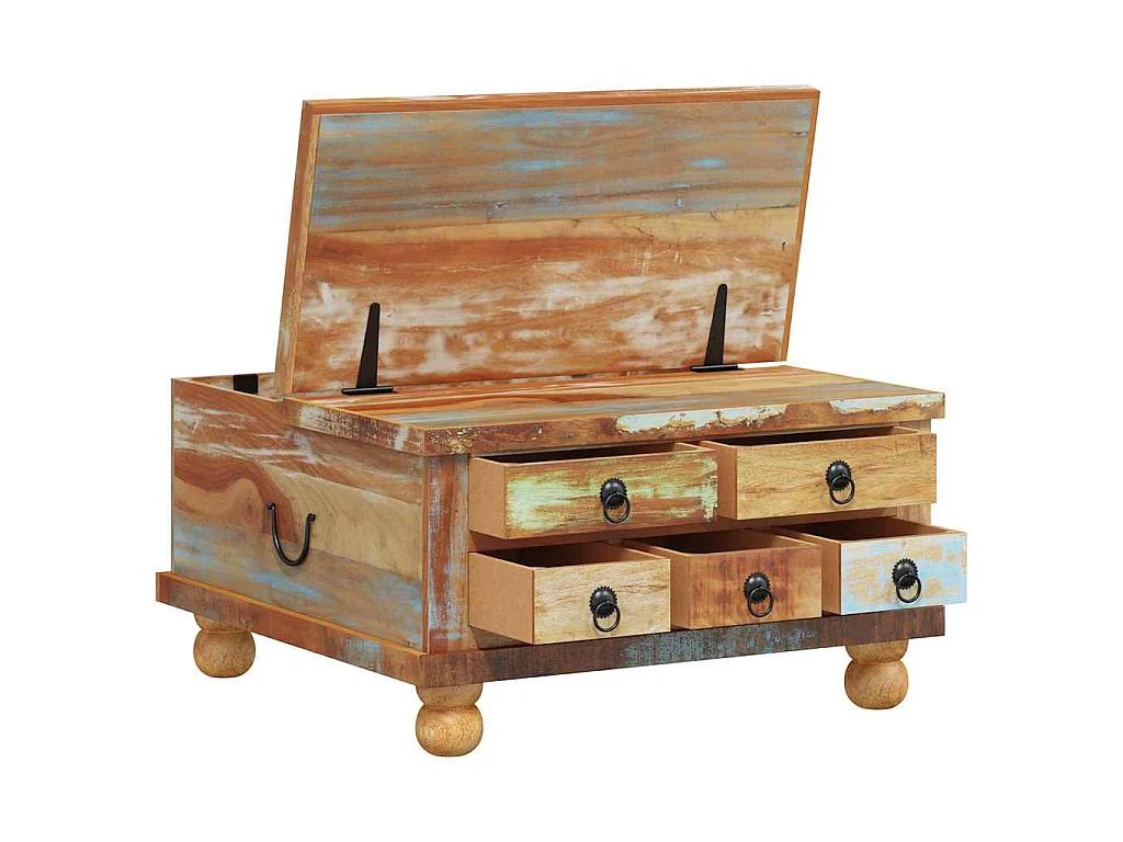 Table basse Bois de récupération 70 x 70 x 38 cm