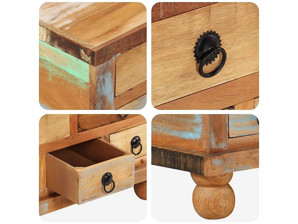 Table basse Bois de récupération 70 x 70 x 38 cm