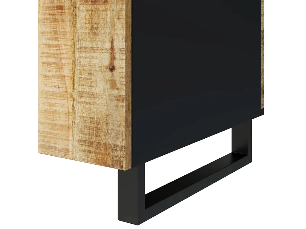 Table basse 100x54x40cm bois de manguier solide et d'ingénierie