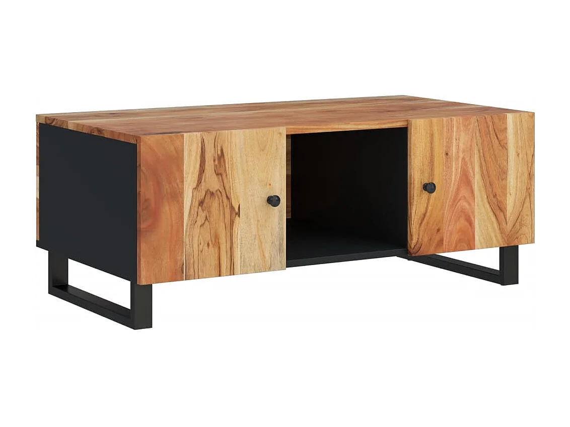 Table basse 100x54x40 cm bois d'acacia solide et d'ingénierie