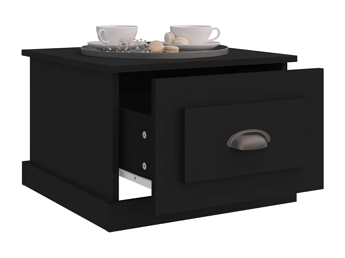 Couchtisch Schwarz 50x50x35 cm Holzwerkstoff