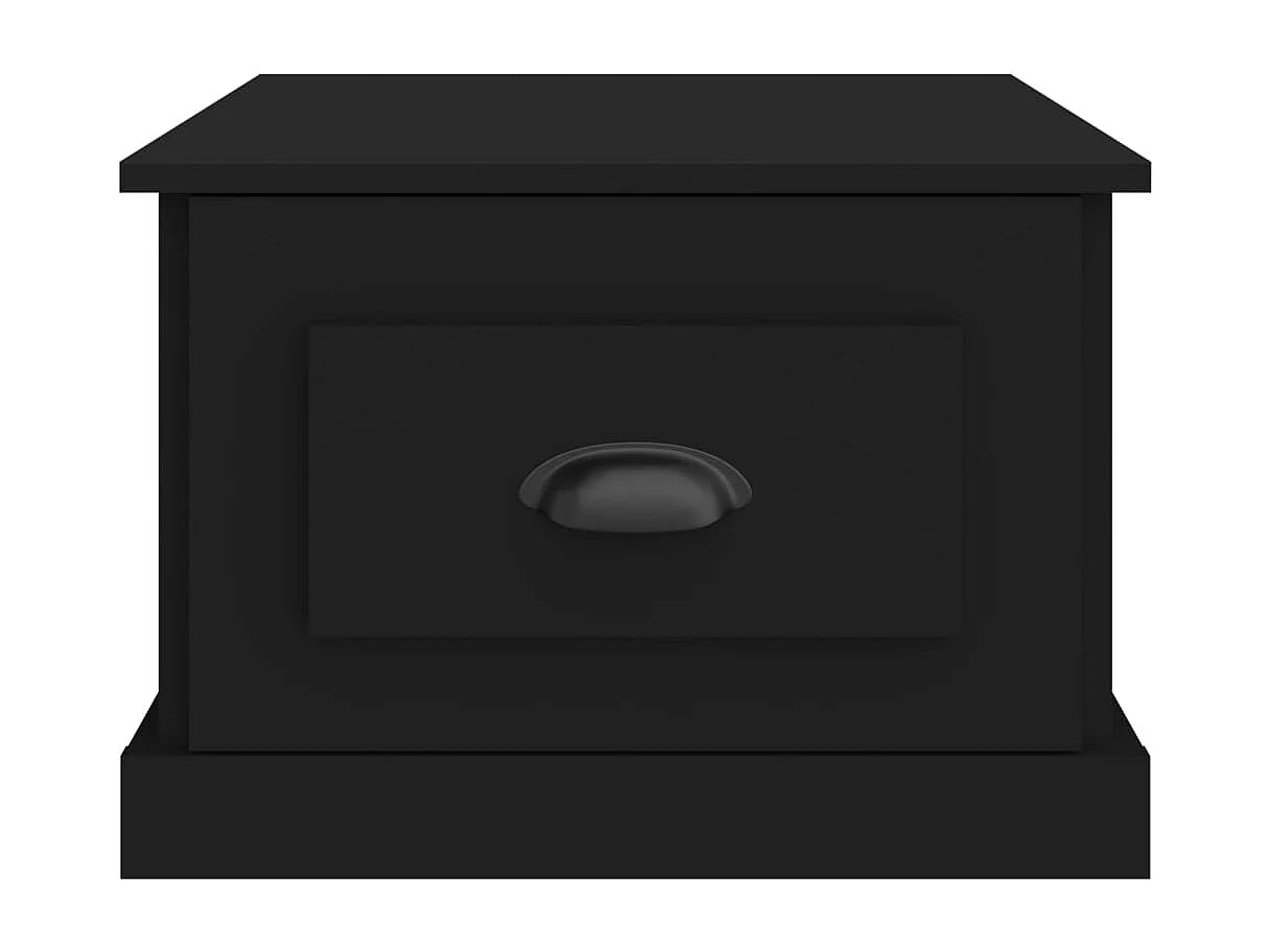 Table basse Noir 50x50x35 cm Bois d'ingénierie