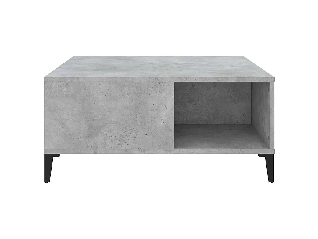 Couchtisch Betongrau 80x80x36,5 cm Holzwerkstoff