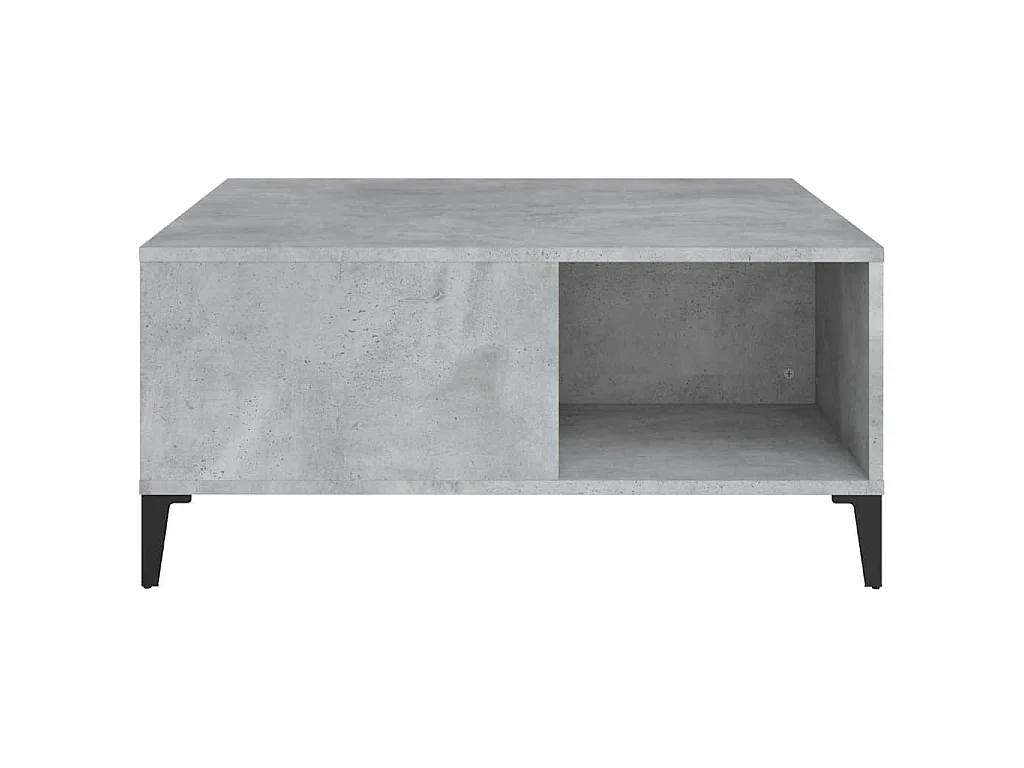 Couchtisch Betongrau 80x80x36,5 cm Holzwerkstoff