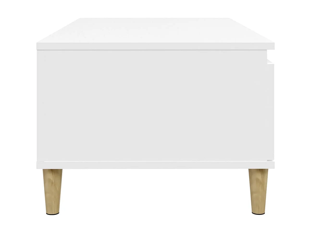 Table basse Blanc 90x50x36,5 cm Bois d'ingénierie