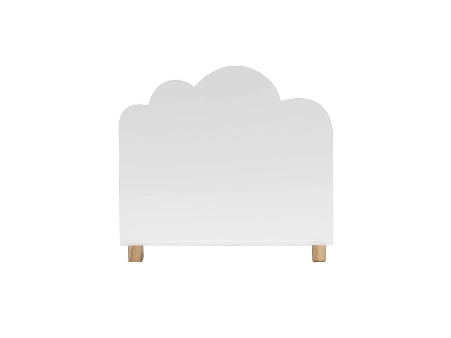 Meuble à Jouets Banc en MDF Blanc pour Chambre d'Enfant