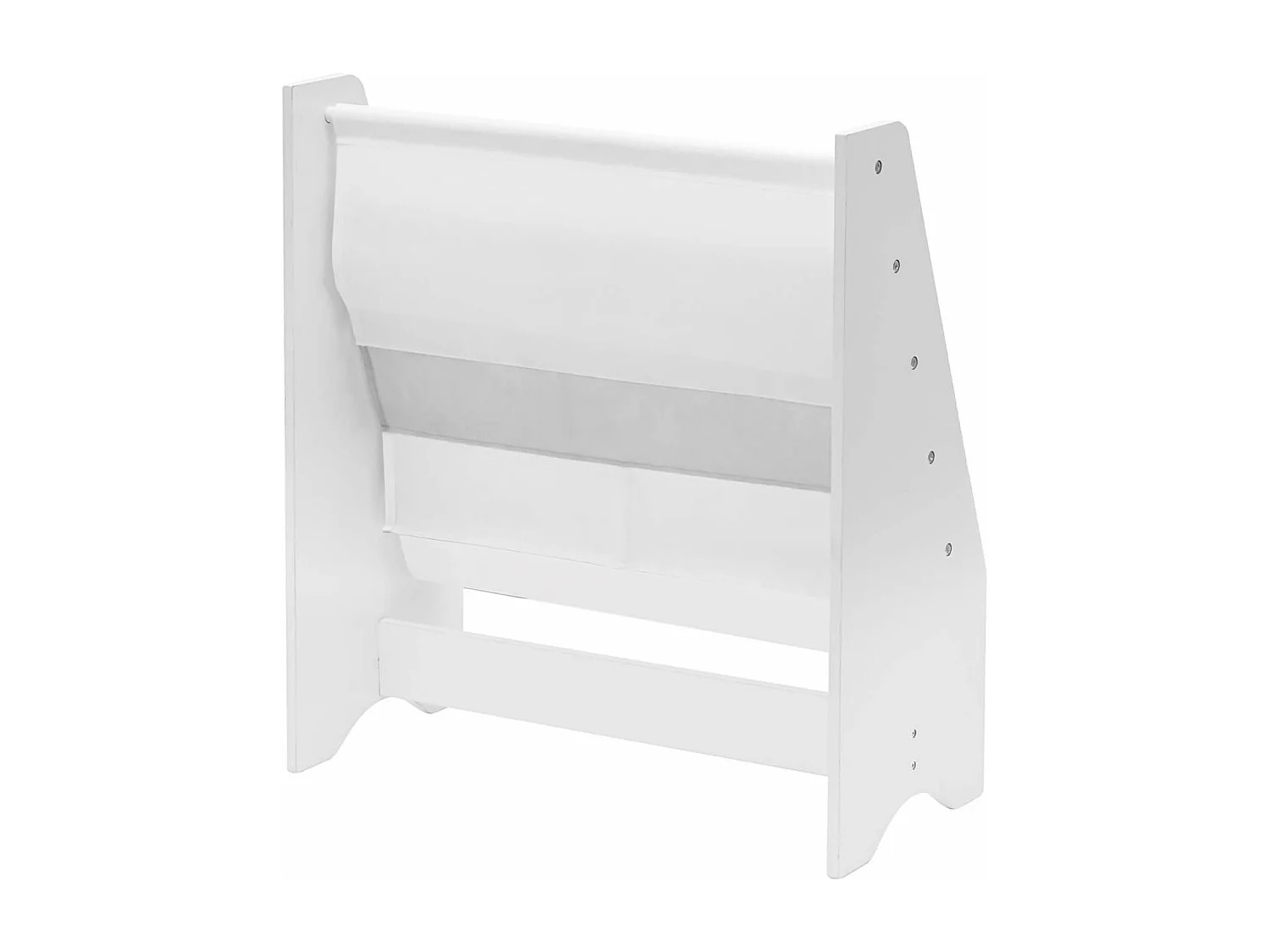 Scaffale Per Bambini Libreria Montessori Bianco MDF TNT con 4 Ripiani