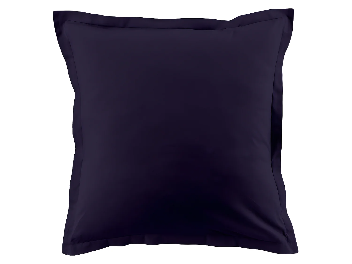 Housse de couette 220x240 cm + 2 taies d'oreiller carrées 100% Coton 57 fils Bleu Impérial