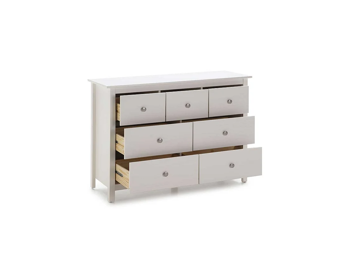 Commode 7 tiroirs Blanc- CHOUET