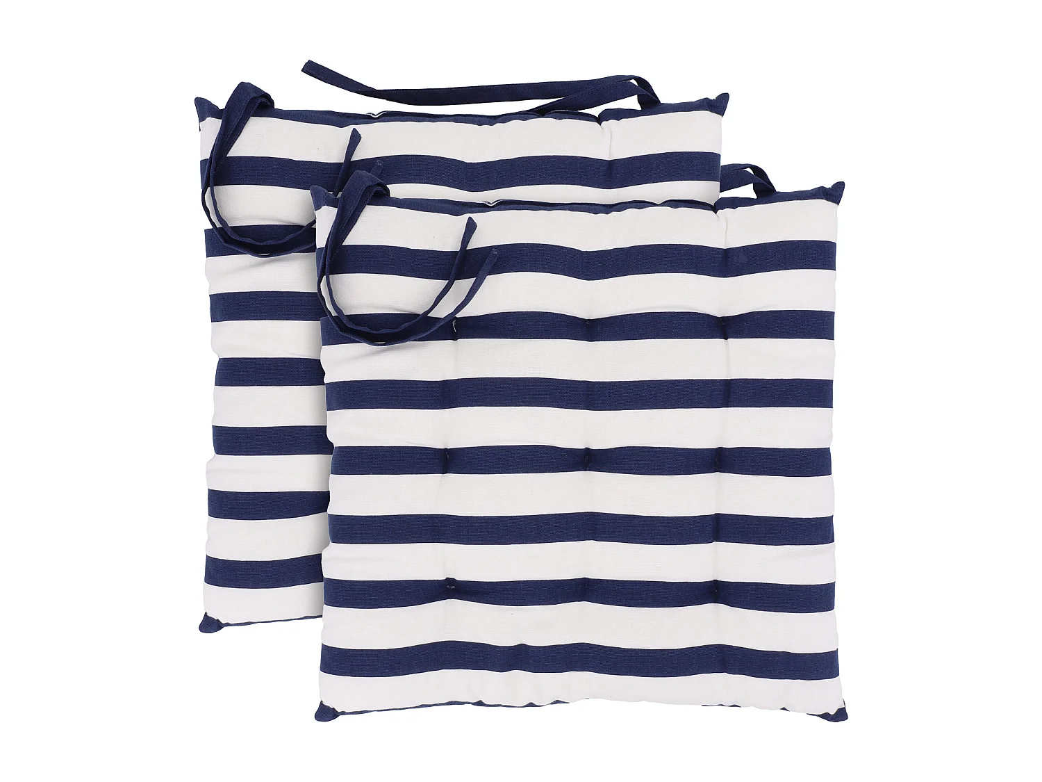 Lot de 2 galettes de chaise 40x40 cm AIR bleu