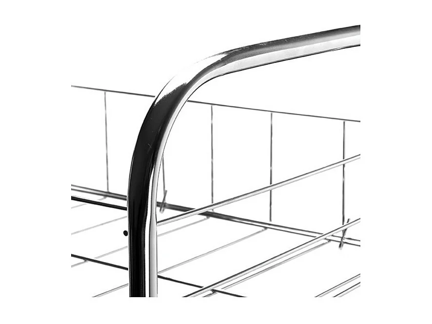 Chariot de cuisine polyvalent 4 niveaux chromé