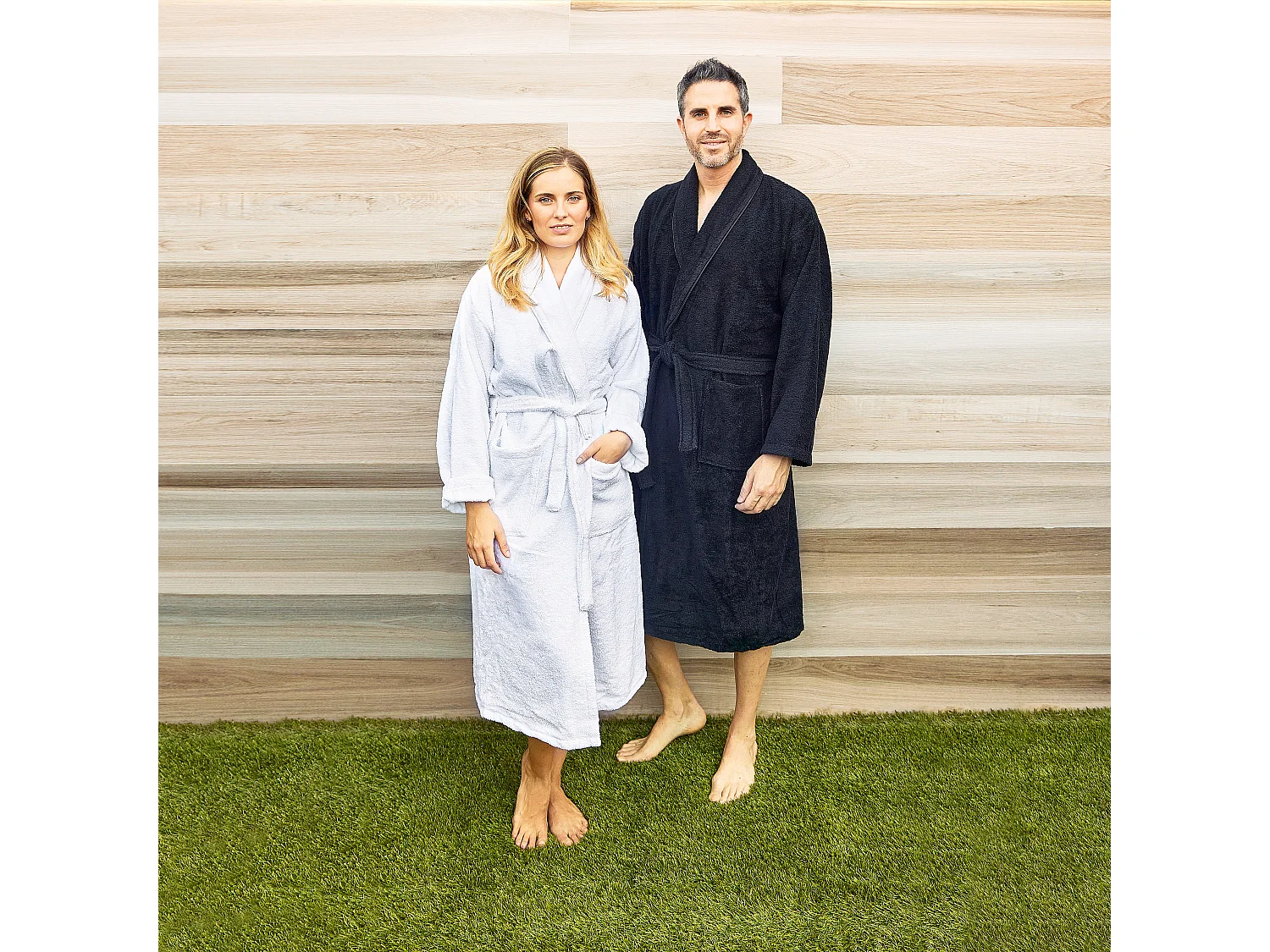 PEIGNOIR L/XL 360 gr/m2 100% coton Blanc