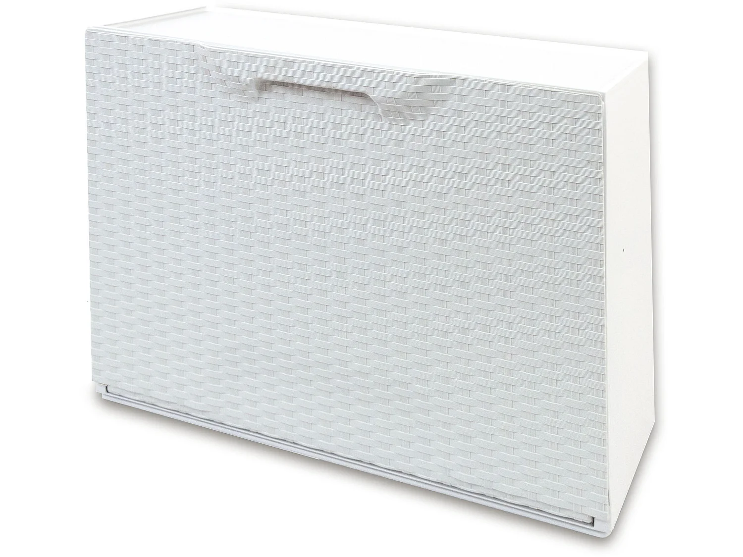 Lot de 3 étagères à chaussures blanches et étagère à chaussures marron en polypropylène finition rattane