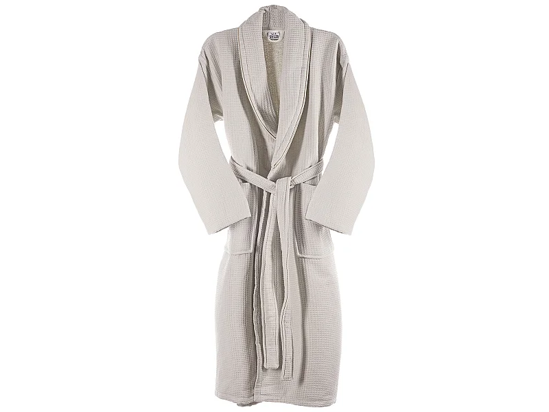 PEIGNOIR S/M 360 gr/m2 Nid d'abeille 100% coton Beige