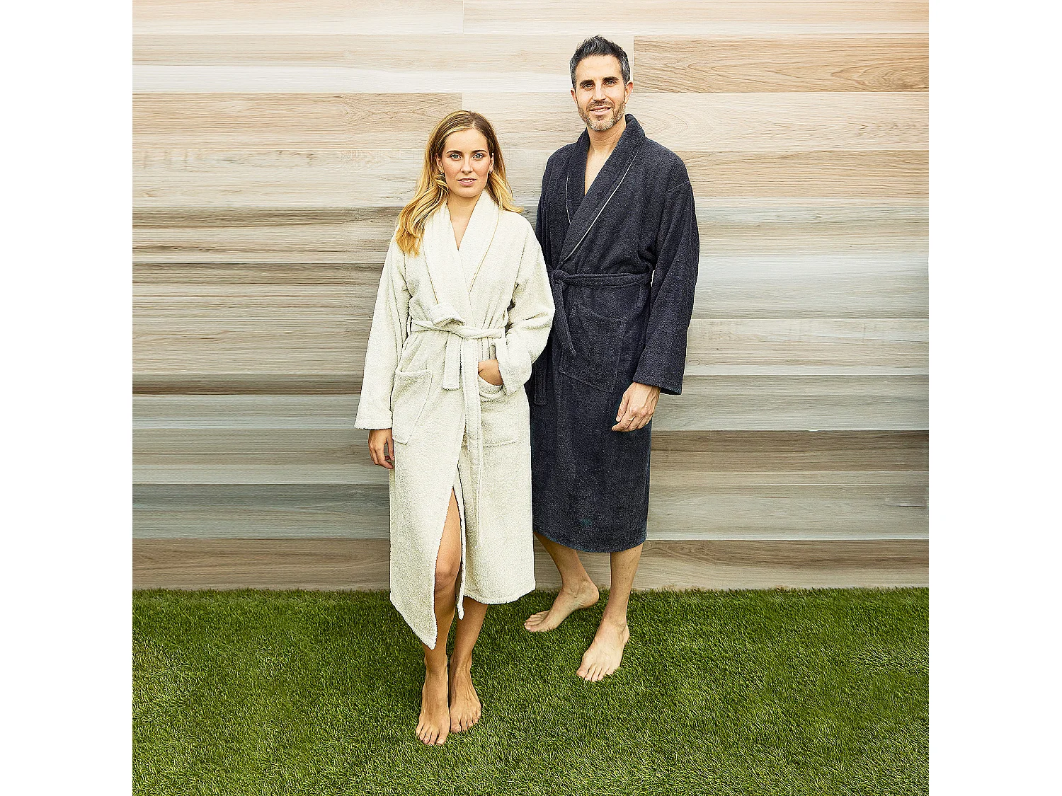 PEIGNOIR S/M 360 gr/m2 100% coton Gris