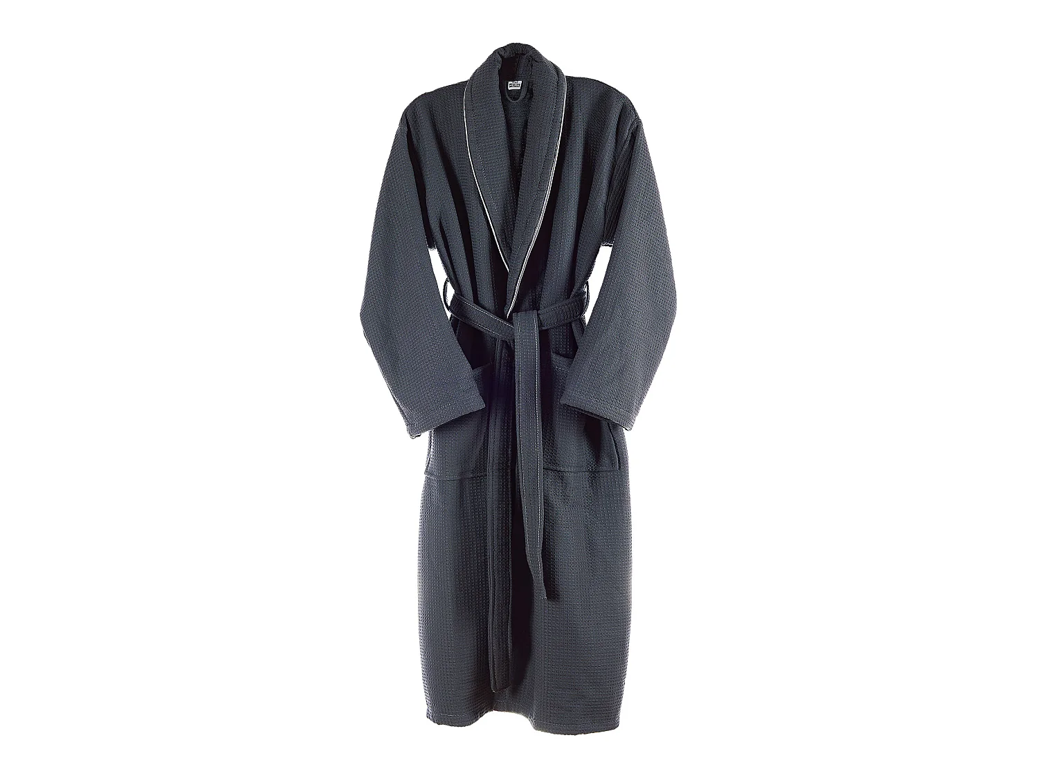 PEIGNOIR L/XL 360 gr/m2 Nid d'abeille 100% coton Gris