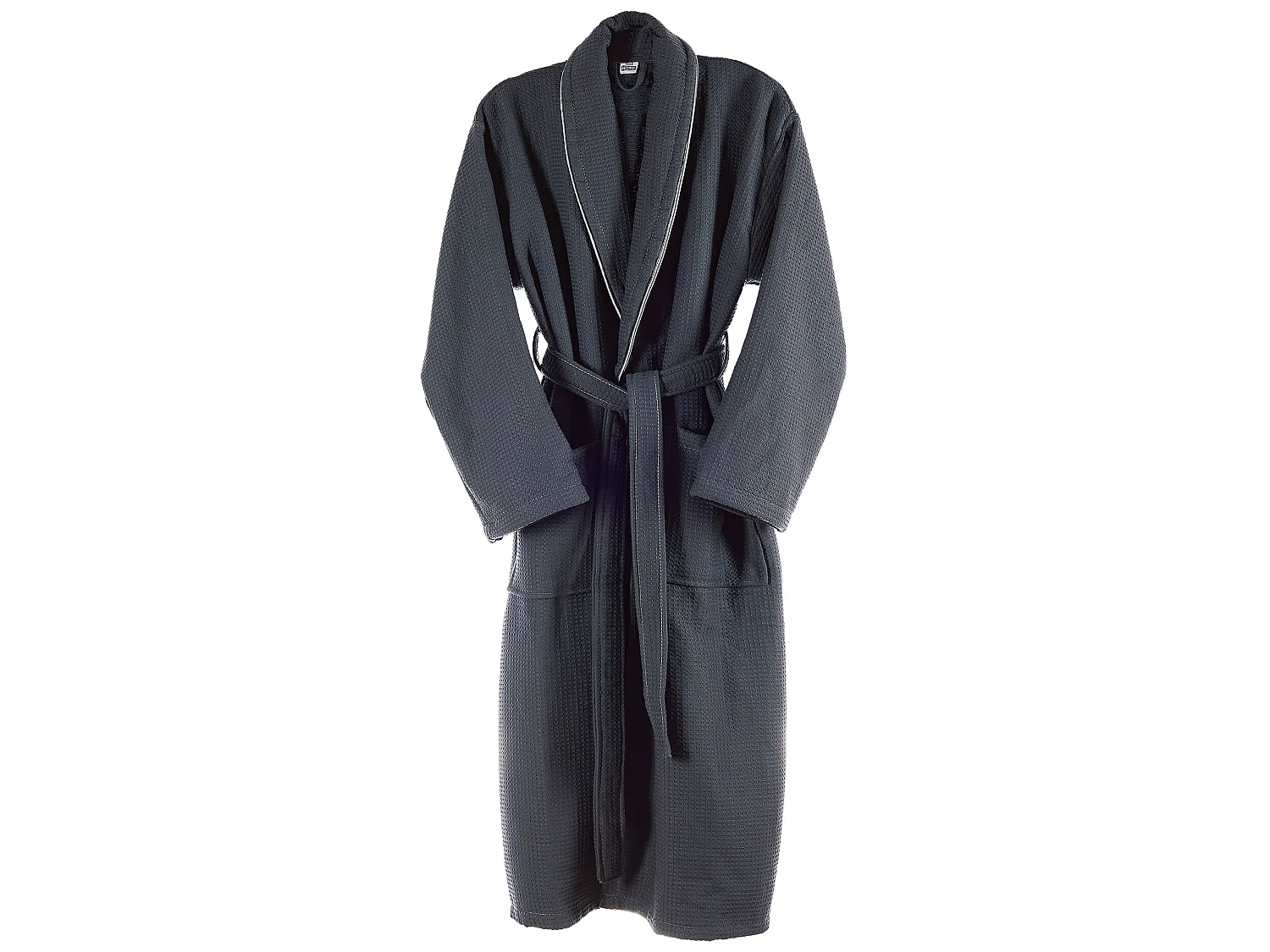 PEIGNOIR L/XL 360 gr/m2 Nid d'abeille 100% coton Gris