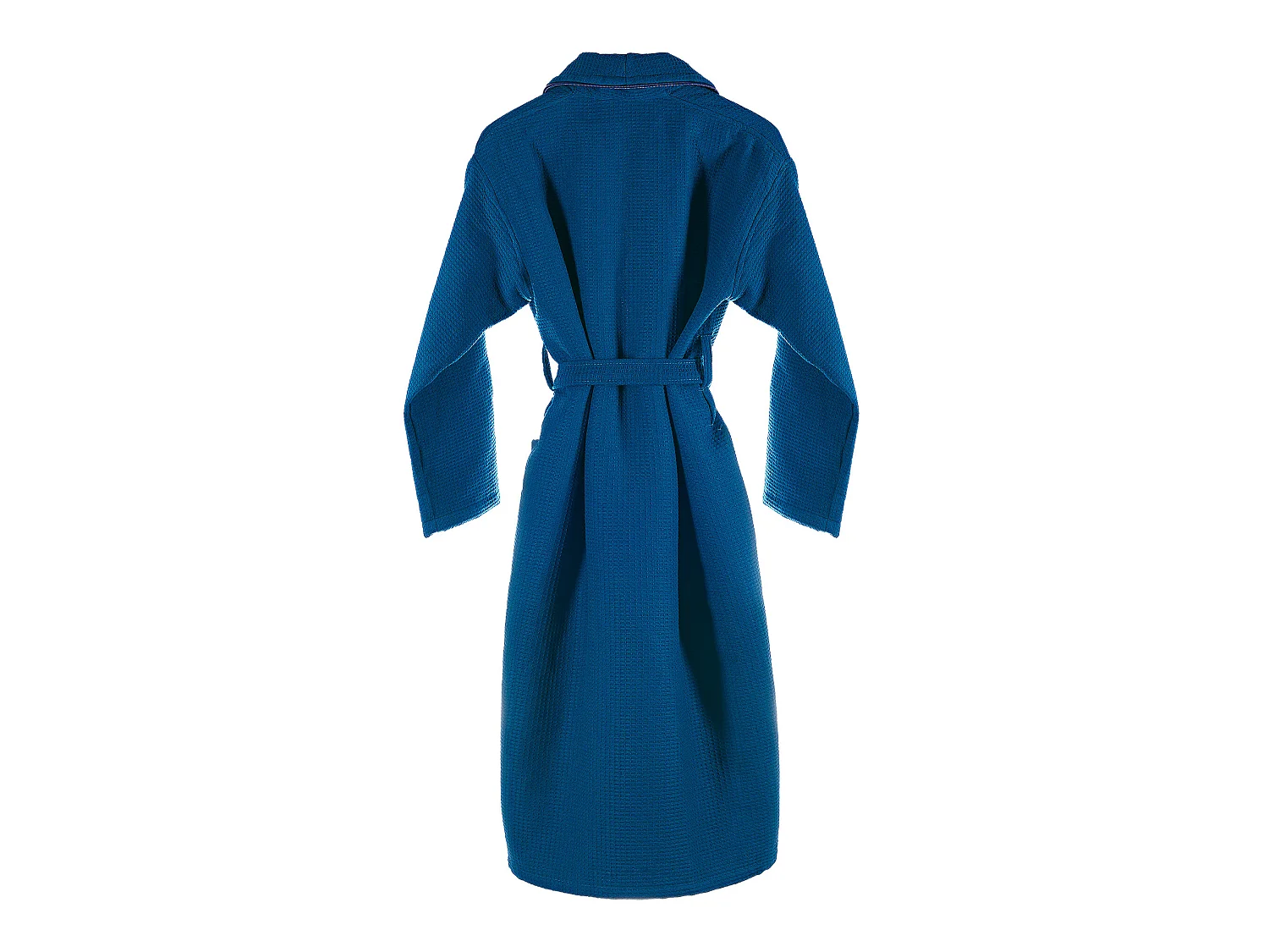 PEIGNOIR L/XL 360 gr/m2 100% coton Nid d'abeille Bleu marine