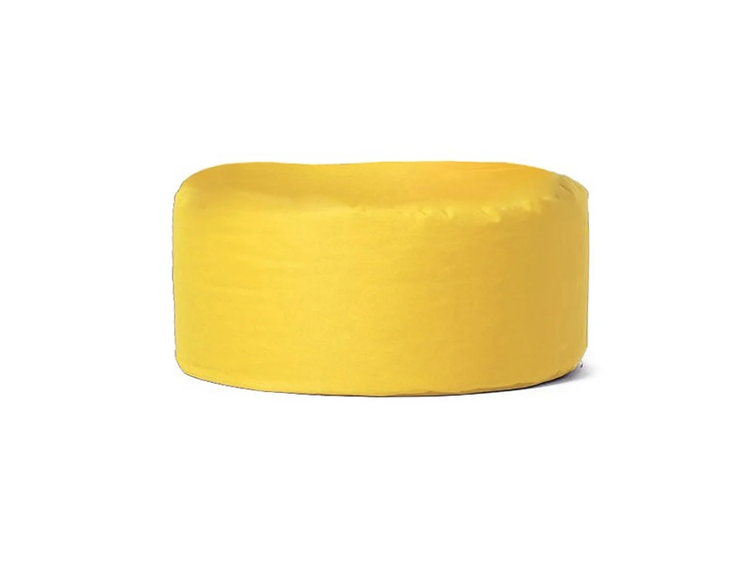 Pouf de jardin jaune 55x55x30